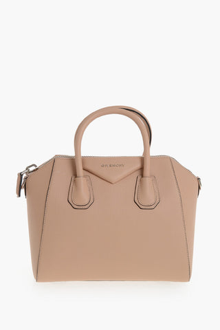 Tote Bag Aus Leder Mit Doppelgriffen