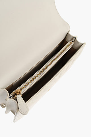 Leather Shoulder Bag LOVE ONE MINI with Chevron Pattern and Iconic Detail