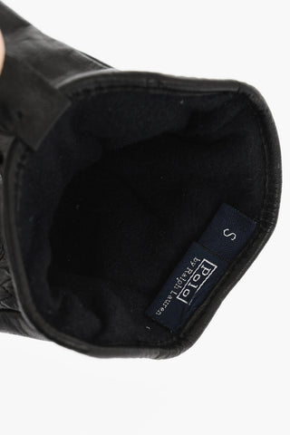 Leather Gloves Lined with Fleece