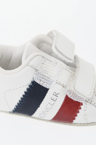 Sneaker Aus Leder Mit Klettverschluss