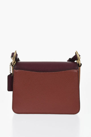 Two-Tone Leather And Suede Shoulder Bag