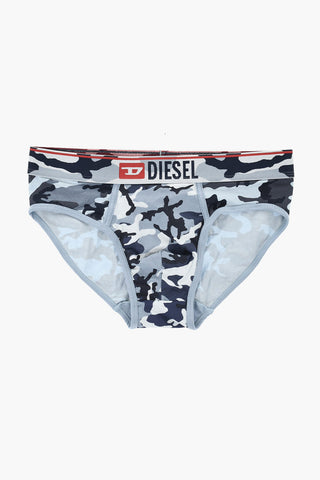 Slip in Cotone Motivo Camouflage