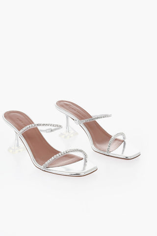 Sandali in Pelle Lamè GILDA con Cristalli 7cm