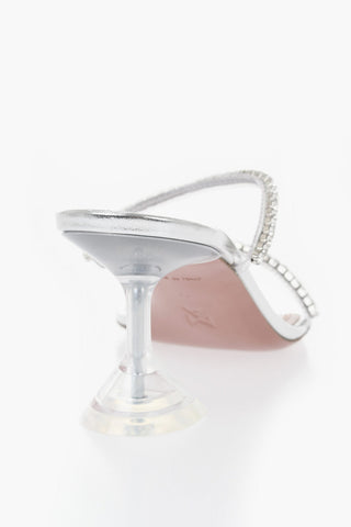 Sandali in Pelle Lamè GILDA con Cristalli 7cm