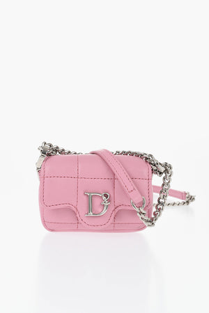 Zweifarbige Wildleder Mini-Tasche