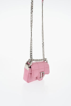 Zweifarbige Wildleder Mini-Tasche