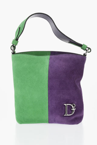 Bicolor Suede Mini Bag