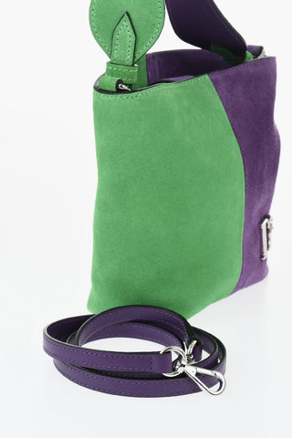 Bicolor Suede Mini Bag