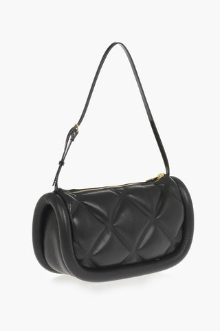 Schultertasche THE BUMPER Aus Gesteppstem Leder