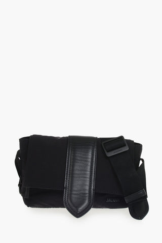 Crepe Fabric Crossbody Bag