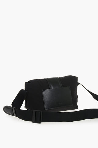Crepe Fabric Crossbody Bag