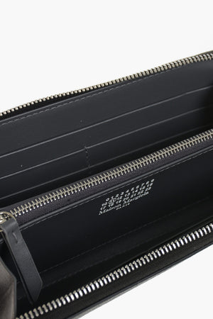 MM11 Continental Leather Wallet with Zip Closure
