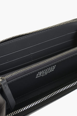 MM11 Continental Leather Wallet with Zip Closure