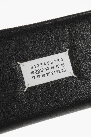 MM11 Continental Leather Wallet with Zip Closure