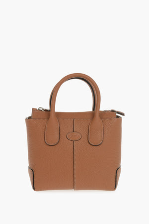 Borsa a Mano in Pelle Martellata con Tracolla Removibile