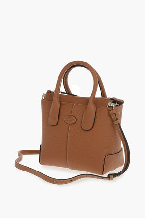 Borsa a Mano in Pelle Martellata con Tracolla Removibile