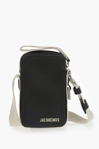 Ledertasche Mit Stoffriemen