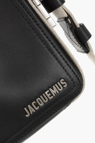 Ledertasche Mit Stoffriemen