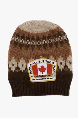 Mixed-Wool Beanie With Fair Isle Pattern