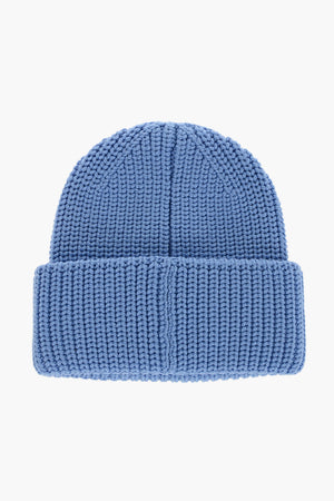 Wool Beanie With Embroidered Patch