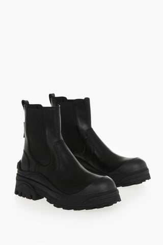 Leather Chelsea Ankle Boots URBAN with Lug Sole