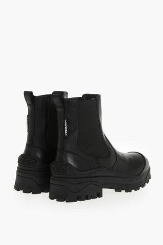Leather Chelsea Ankle Boots URBAN with Lug Sole
