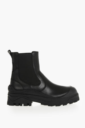 Leather Chelsea Ankle Boots URBAN with Lug Sole