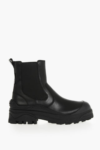 Leather Chelsea Ankle Boots URBAN with Lug Sole