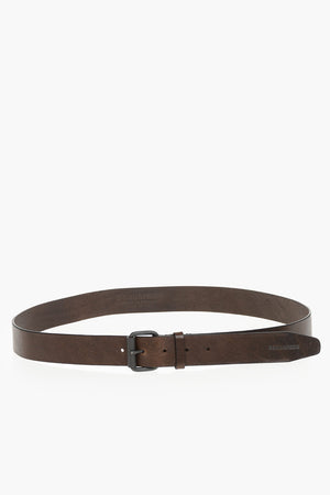 Leather Belt With Classic Buckle 30mm