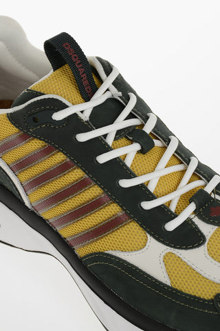 BUBBLE Two-Tone Fabric Sneakers With Injected Sole
