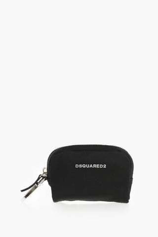 Mini Nylon Makeup Pouch with Zip Closure