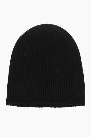 Wool Beanie With Embroidered Patch