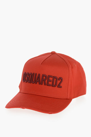 Gabardine Baseball Cap With Embroidered Logo
