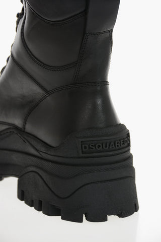 Leather Lace-Up Ankle Boots URBAN with Rubber Sole