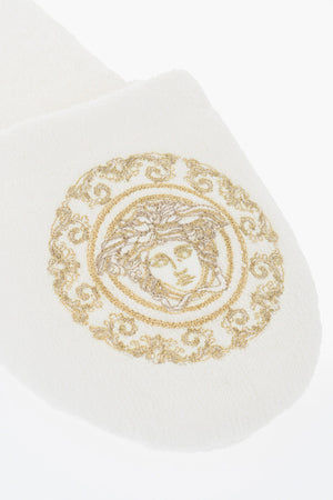 Pantoletten aus Baumwollfrottee MEDUSA mit gesticktem Logo