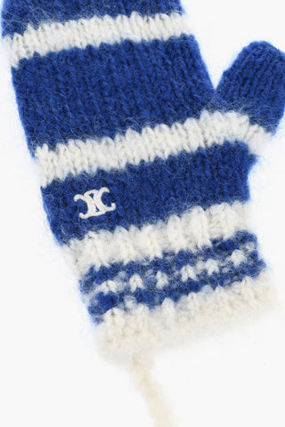 Two-Tone Mixed Mohair Mittens