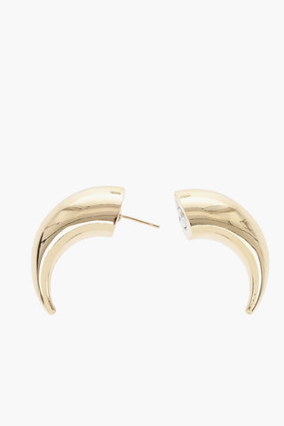 Single Earring MOON with Gold Finish