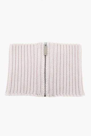 Pure Cashmere Neck Warmer with Zip