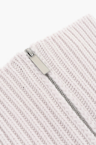 Pure Cashmere Neck Warmer with Zip