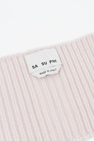 Pure Cashmere Neck Warmer with Zip