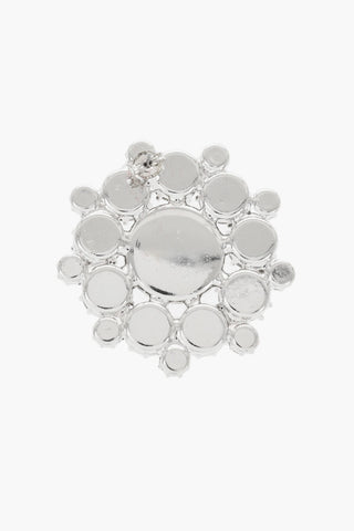 Asymmetric ROSE Earrings with Crystals