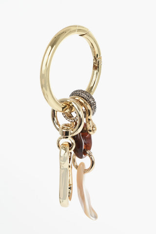 Charm CHATELAINE Dorato con Pendenti