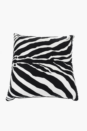 45x45 ZEBRA 실크 애니멀 프린트 쿠션