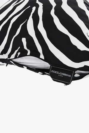 45x45 ZEBRA 실크 애니멀 프린트 쿠션