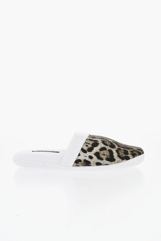 Cotton Terry Slippers LEOPARDO With Animal Print