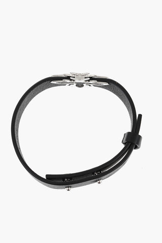 Leather Bracelet BEE with Adjustable Design