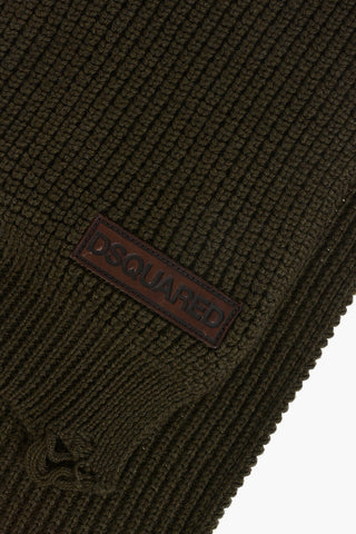 Wool Scarf with Distressed Finish