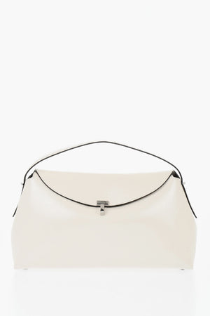 Brushed Leather Handbag T-LOCK