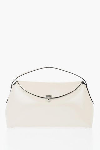 Brushed Leather Handbag T-LOCK