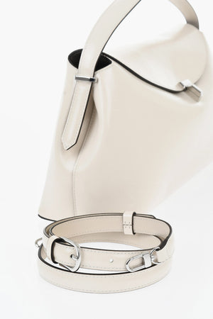 Brushed Leather Handbag T-LOCK